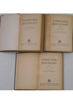 Podręcznik budowlany, Tom I-III