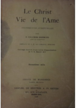 Le Christ Vie de l'Ame, 1926 r.