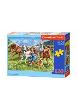 Puzzle 120 Na łące CASTOR