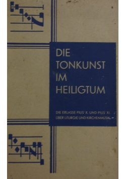 Die Tonkust im Heiligtum, 1929r.