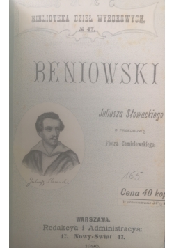 Beniowski, 1898r