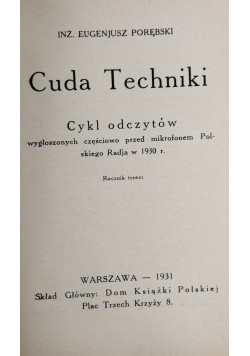 Cuda Techniki 1931 r.