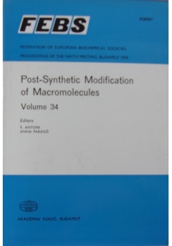Post-Synthetic Modification of Macromolecules