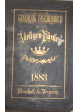 Genealogisches Taschenbuch, 1883 r.
