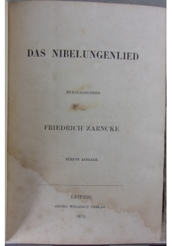 Das Niebelungenlied, 1875r.