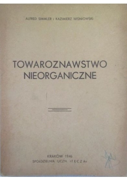 Towaroznawstwo nieorganiczne, 1946 r.