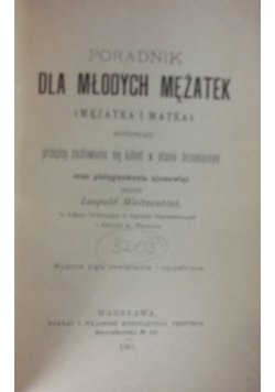 Poradnik dla młodych mężatek ,1901r.