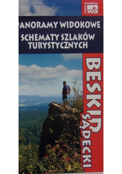 Beskid Sądecki. Panoramy widokowe, schematy szlaków turystycznych