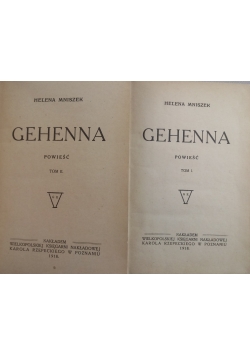 Gehenna ,Tom I i II ,1918 r.