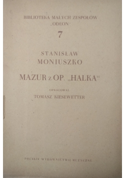 Mazur z Op. "Halka " ,1949 r.
