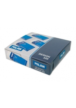 Gumka plastikowa Design biała (20szt) MILAN