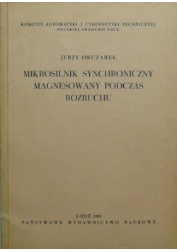 Mikrosilnik synchroniczny magnesowany podczas rozruchu
