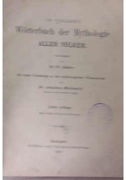 Worterbuch der Mythologie, 1874r.