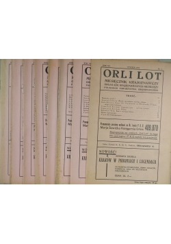Orli Lot miesięcznik. 8 tomów, 1934 r.