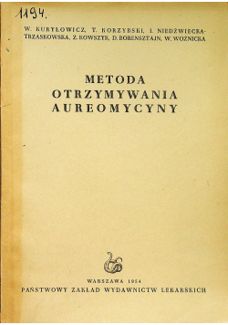 Metoda otrzymywania aureomycyny