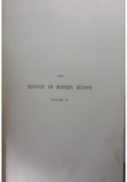 History of modern Europe, Vol. II, 1864 r.