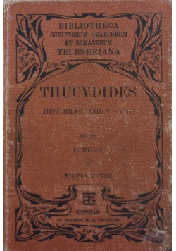 Thucydidis Historiae, 1903 r.