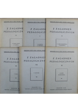 Z Zagadnień Pedagogicznych Zestaw 6 książek ok 1930 r