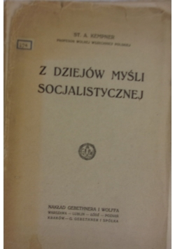 Z dziejów myśli socjalistycznej