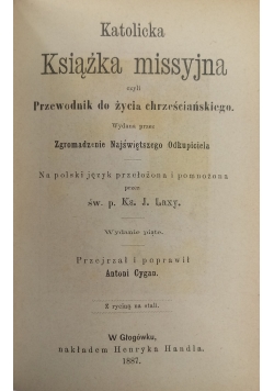 Katolicka Książka missyjna 1887 r.