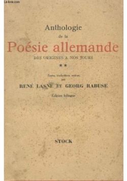 Anthologie de la poesie allemande, 1943 r.