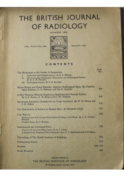The British Journal Of Radiology