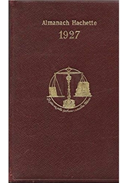 Almanach Hachette, 1927 r.