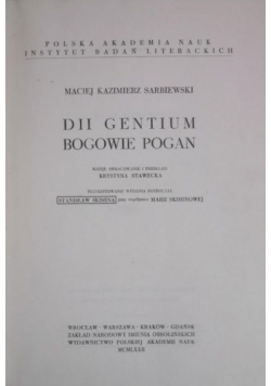 DII Gentium. Bogowie pogan