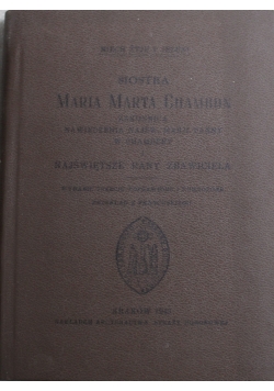 Siostra Maria Marta Chambon 1949 r.