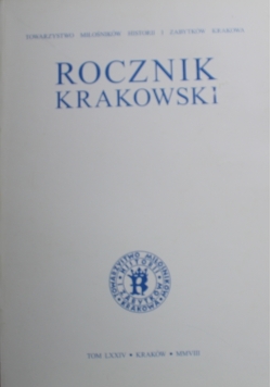 Rocznik Krakowski Tom XIX