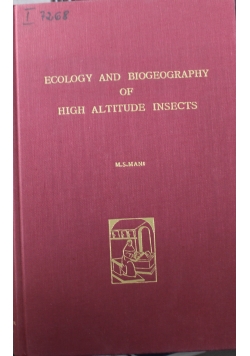 Ecology and Biogeography of high altitude insects