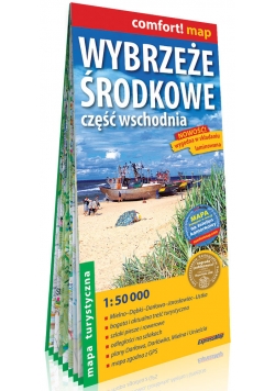 Wybrzeże Środkowe część wschodnia laminowana mapa turystyczna 1:50 000