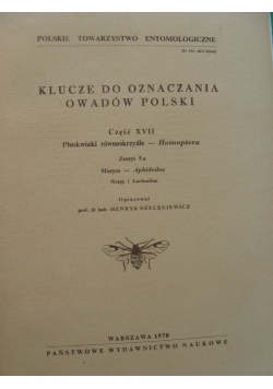 Klucze do oznaczania owadów Polski , Część XVIII