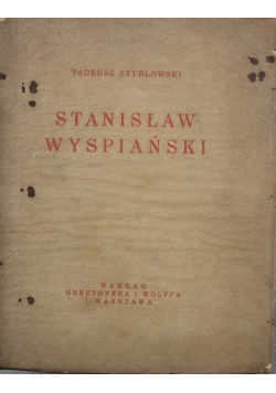 Stanisław Wyspiański 1930 r
