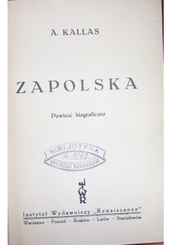 Zapolska