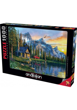 Puzzle 1000 Chatka nad jeziorem