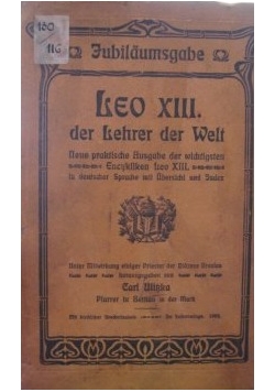 Leo XIII.der lehrer der Welt,1903r.