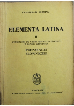 Elementa Latina II 1950 r.