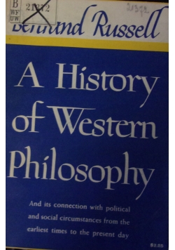 A history of western philosophy