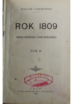 Rok 1809 tom II 1903 r.