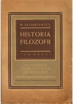 Historia filozofii, Tom II, 1949r.
