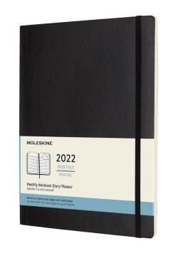 Kalendarz 2022 miesięczny 12MXL czarny