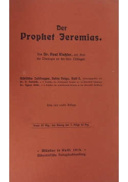 Der Prophet Jeremias ,1914r.