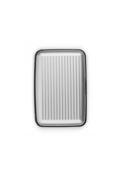 Wizytownik aluminium srebrny