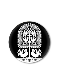 Przypinka mała - leluje kurpiowskie 37 mm FOLKSTAR