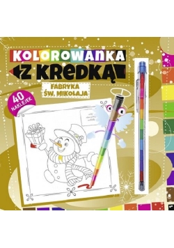 Kolorowanka z kredką Fabryka Św. Mikołaja