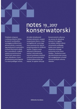Notes Konserwatorski Tom 19
