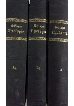 Apologie des Christenthums.  Tom I, część 1-2, tom II, 1885r.