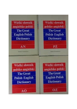 Wielki słownik angielsko-polski, polsko-angielski. Zestaw 4 książek