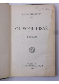 Ol-Soni Kisań. Powieść, 1906 r.